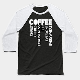 Coffee Baseball T-Shirt